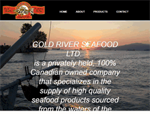 Tablet Screenshot of goldriverseafood.com